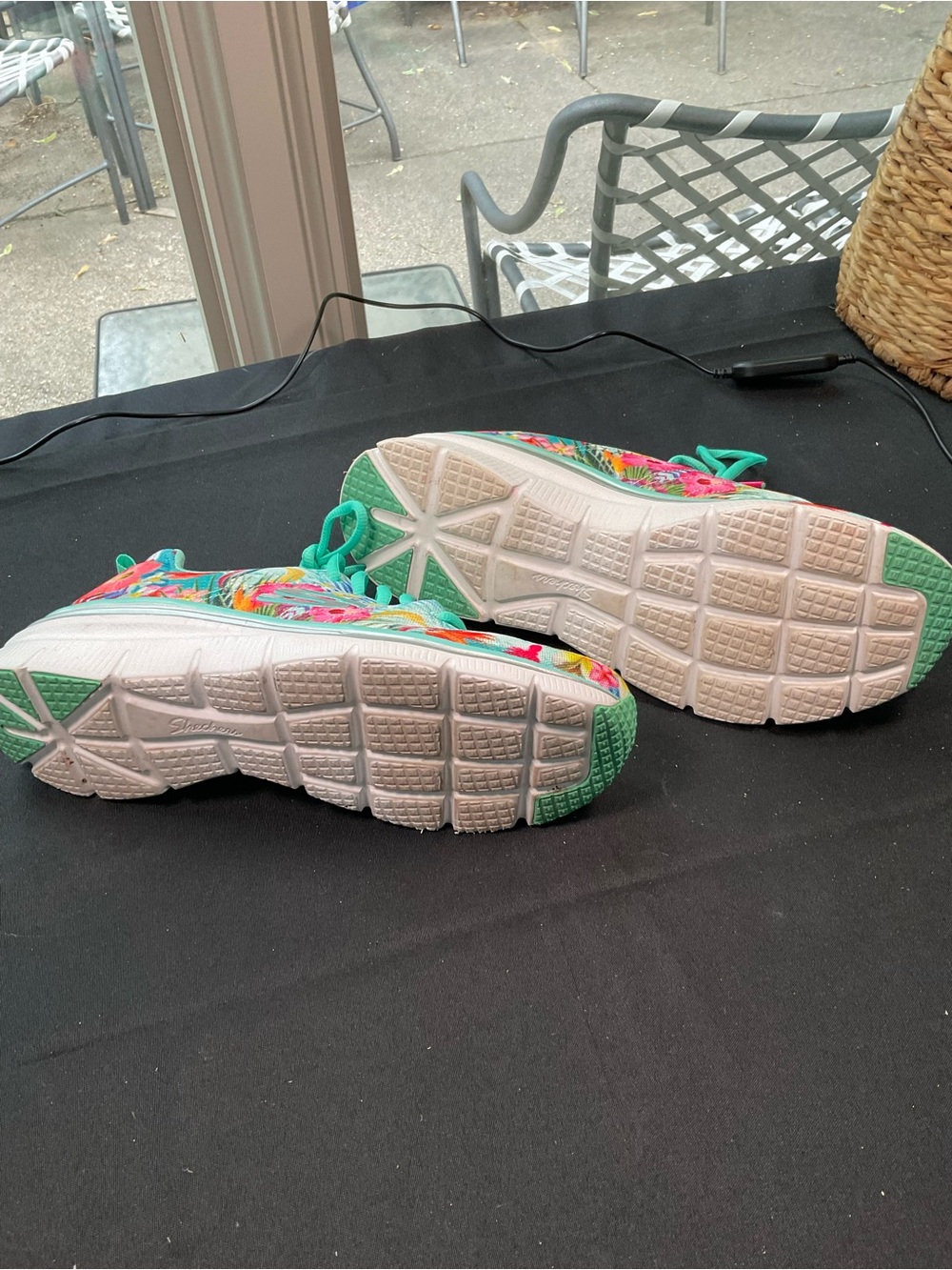 Skechers Women's Floral Mint Athletic Sneakers - Picture 3 of 4